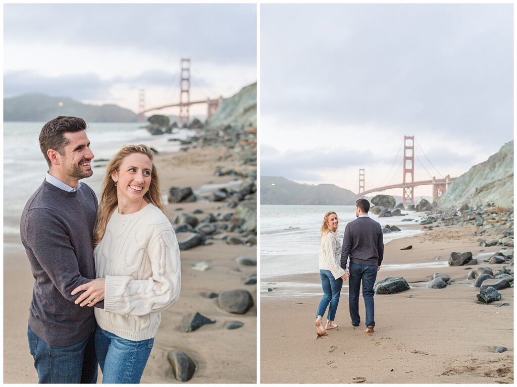 Marshall's beach engagement session