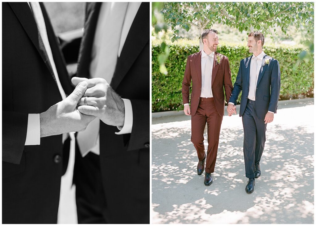 Grooms portraits at Cornerstone Sonoma Wedding