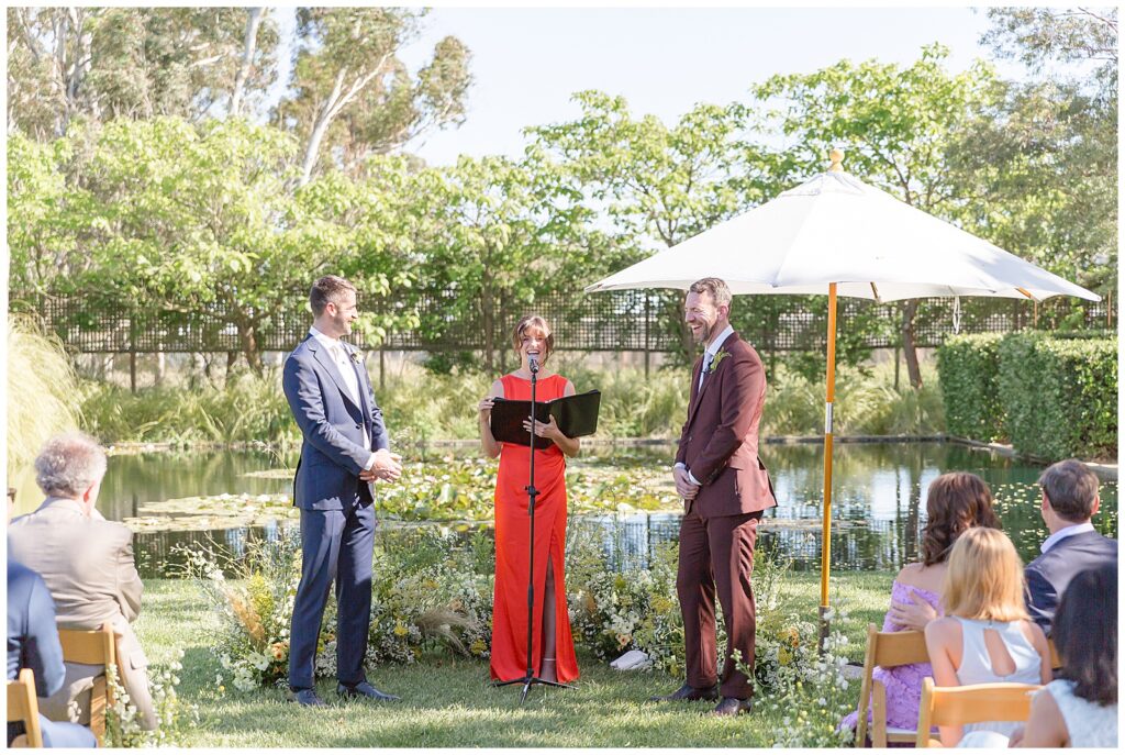 Grooms getting married at Cornerstone Sonoma