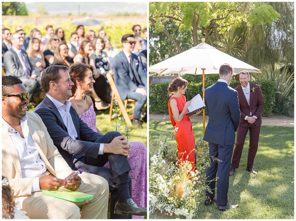 Grooms getting married at Cornerstone Sonoma