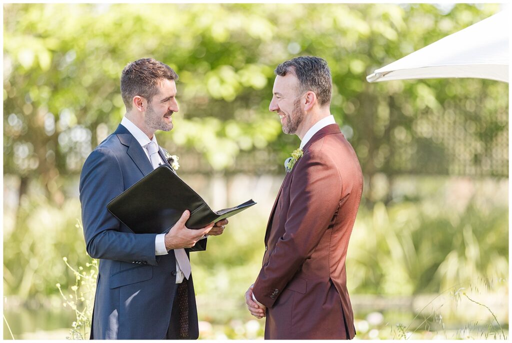 Grooms getting married at Cornerstone Sonoma