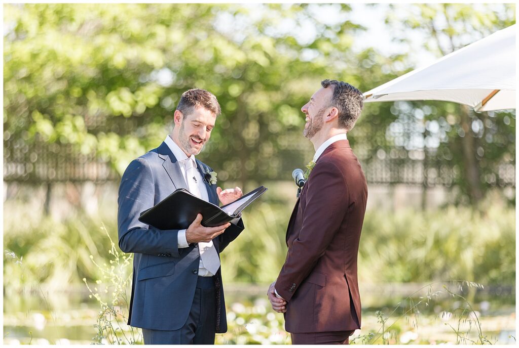 Grooms getting married at Cornerstone Sonoma