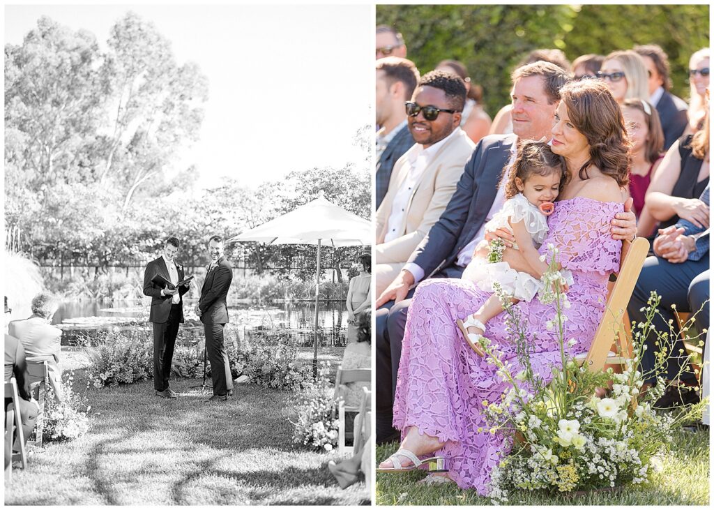 Grooms exchanging vows at Cornerstone Sonoma