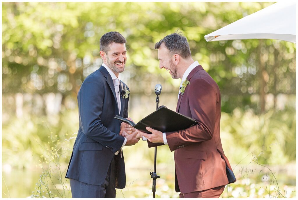 Grooms getting married at Cornerstone Sonoma