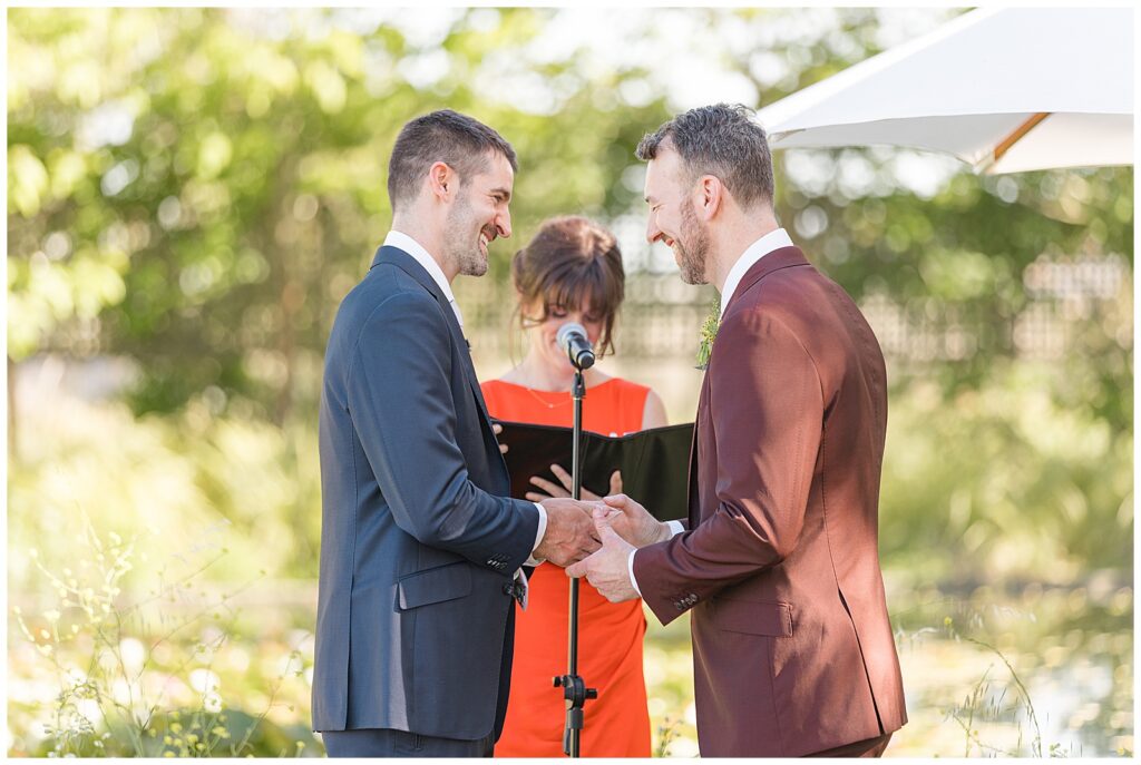 Grooms getting married at Cornerstone Sonoma