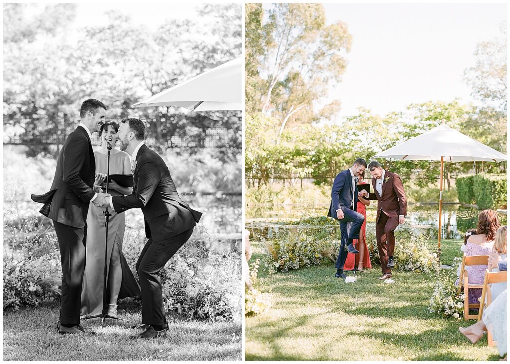 Grooms getting married at Cornerstone Sonoma