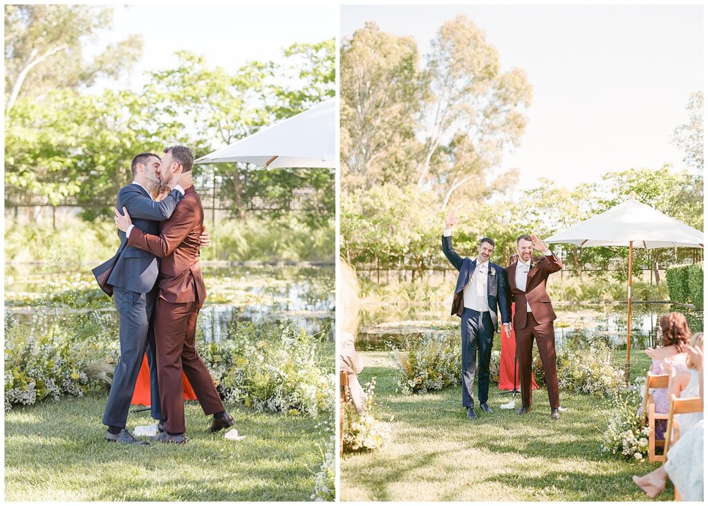 Grooms getting married at Cornerstone Sonoma