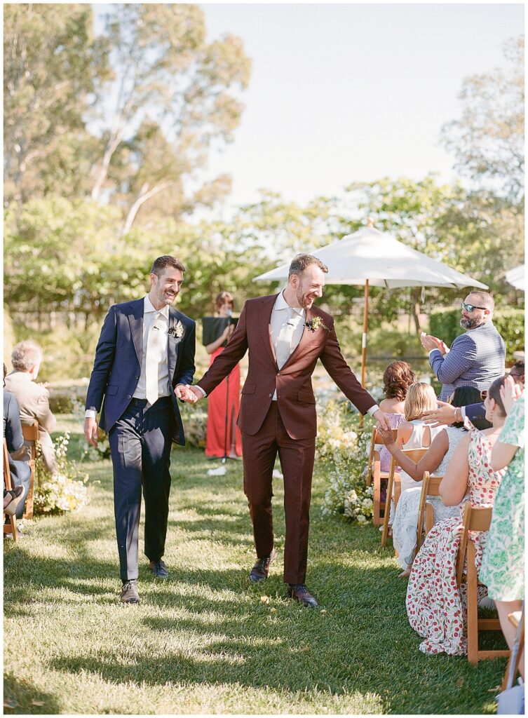 Grooms getting married at Cornerstone Sonoma